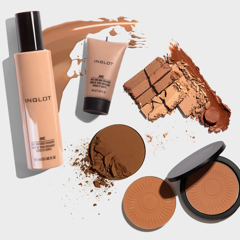 THE EFFECT OF SUN-KISSED SKIN WITH INGLOT BRONZERS!